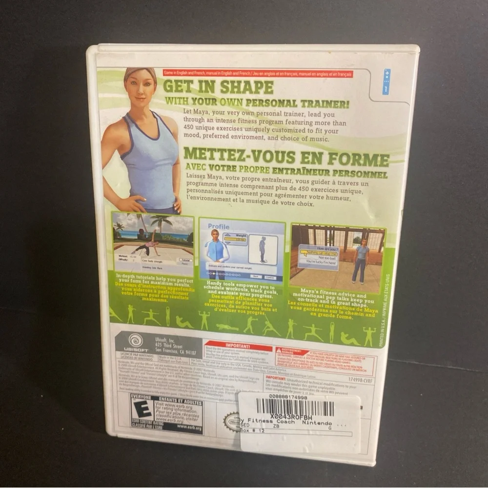 NINTENDO Wii MY FITNESS COACH EXERCISE VIDEO GAME -‎ COMPLETE - TESTED!